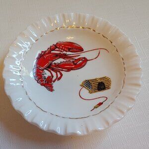 COASTAL Royal Adderley Fine Bone China England Maritime Lobster Dish